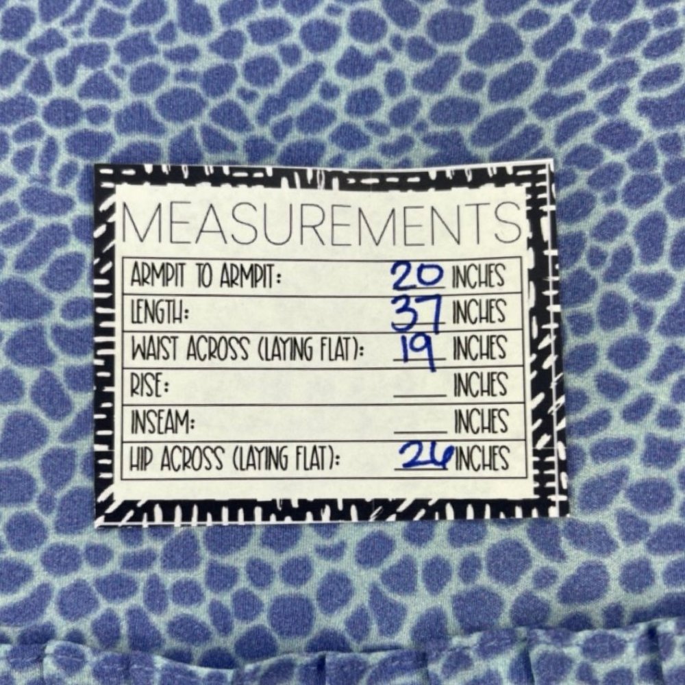 RUNGOLEE | Long Sleeve Light Blue Peasant Dress Ruffled Leopard Print | Size S - Picture 11 of 12